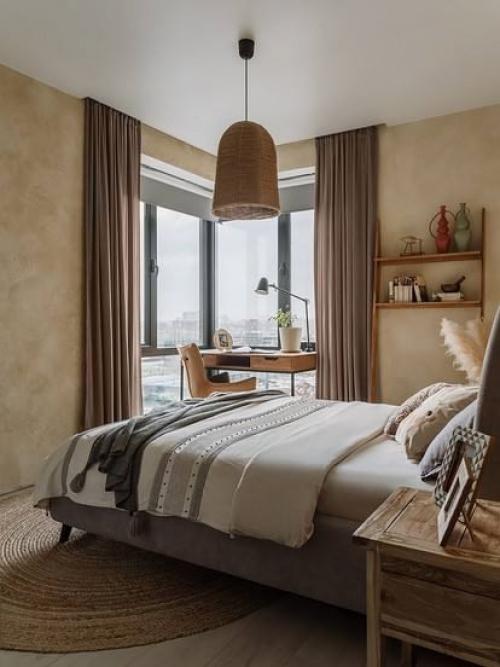 Интерьер этой квартиры - пример гармоничного слияния современного дизайна с этническими акцентами. 05