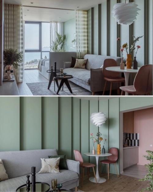 Квартира - студия, общей площадью 34 кв. 02