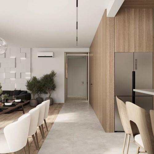 Зона кухни в проекте загородного дома. 04