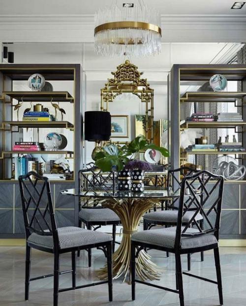 Эклектичный интерьер с элементами китайского стиля квартиры, площадью 89 кв. 01