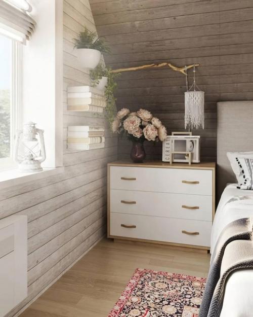 Интерьер спальни в загородном доме. 07