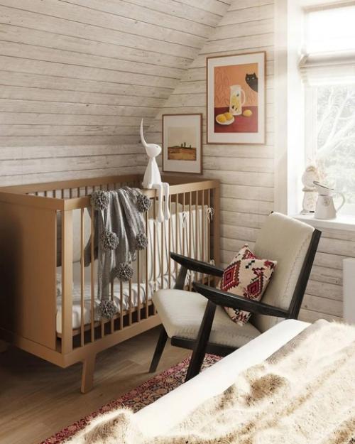 Интерьер спальни в загородном доме. 06