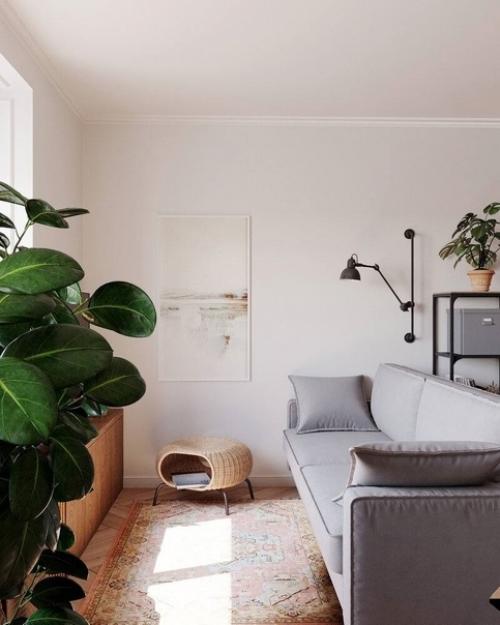 Винтажный интерьер трёхкомнатной квартиры, площадью 68 кв. 05