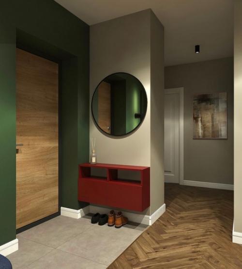 Сочный интерьер прихожей. 02