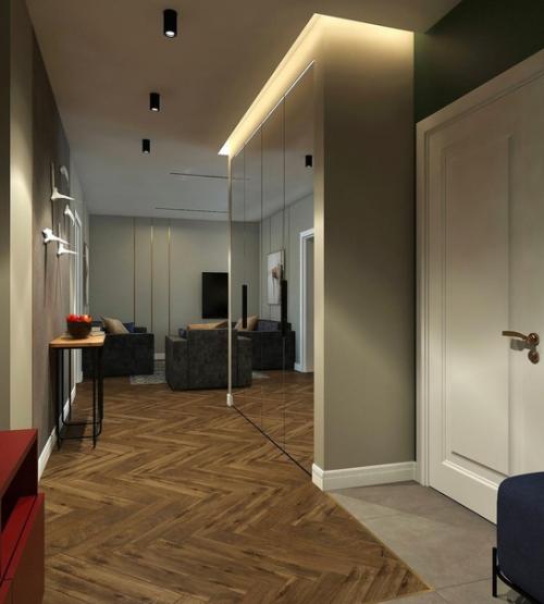 Сочный интерьер прихожей. 03