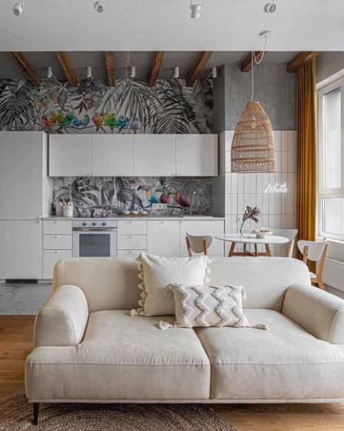 Небольшая однокомнатная квартира, площадью 38 кв. 08