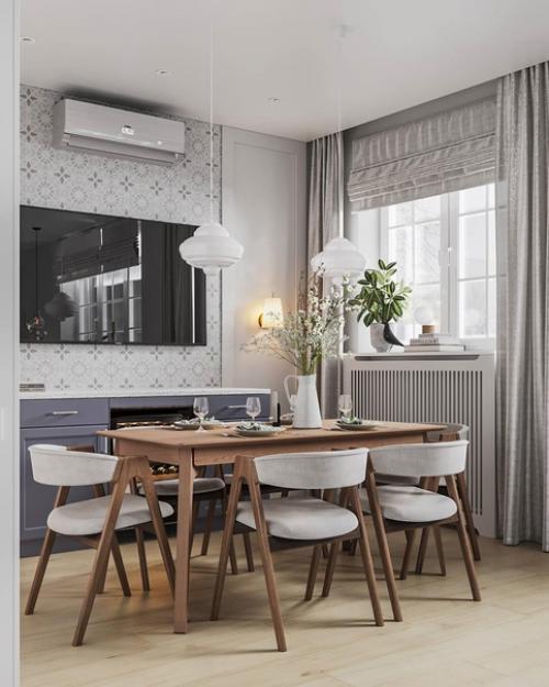 Дизайн первого этажа таунхауса. 04