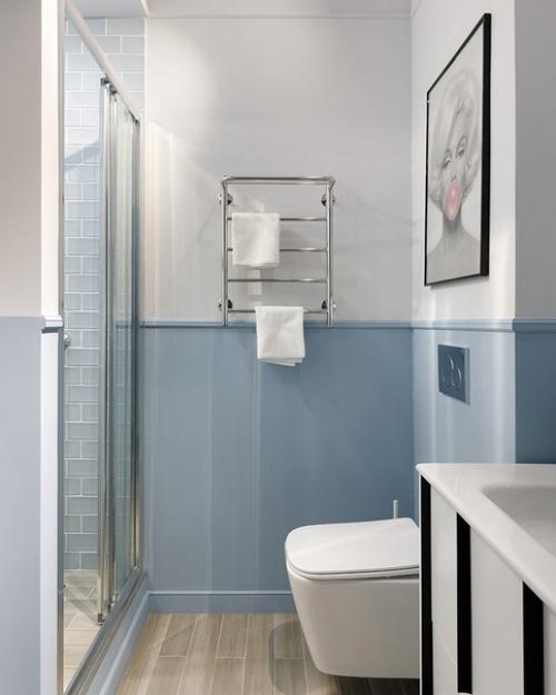 Светлая квартира с голубыми оттенками. 03