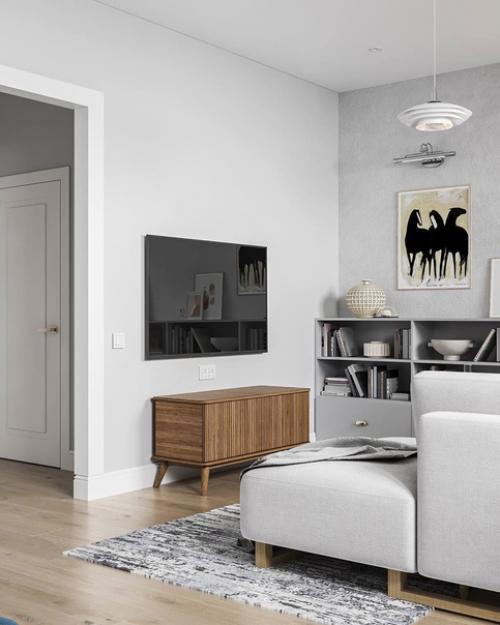 Дизайн первого этажа таунхауса. 06