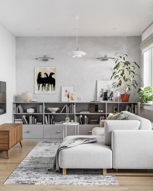 Дизайн первого этажа таунхауса. 05