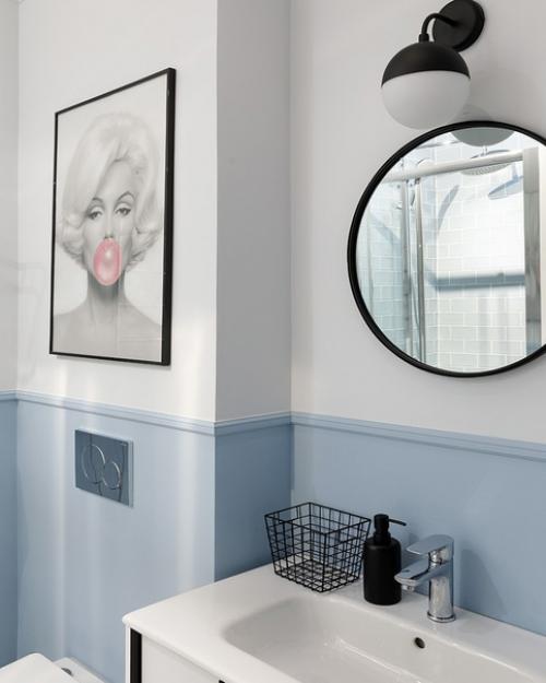 Светлая квартира с голубыми оттенками. 02