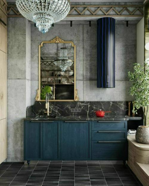 Дизайнеры создали необычный многослойный интерьер, в котором сочетаются индустриальная эстетика и уютные элементы. 08