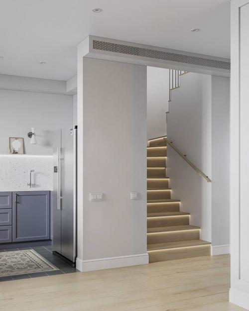 Дизайн первого этажа таунхауса. 09