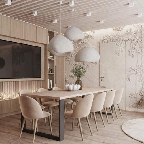 Потрясающая гостиная в загородном доме. 08