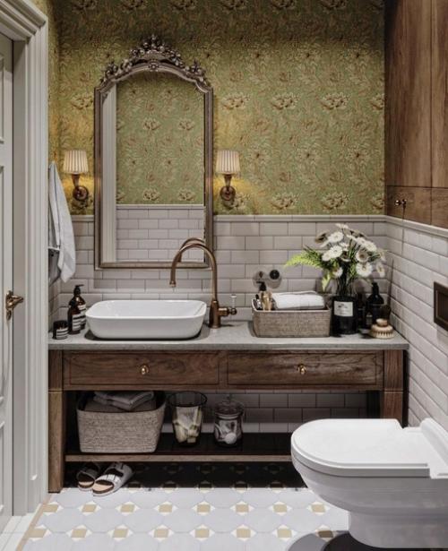 Ванная и санузел в дачном стиле. 04