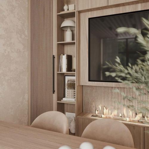 Потрясающая гостиная в загородном доме. 01