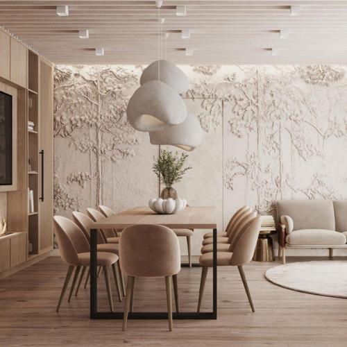 Потрясающая гостиная в загородном доме. 04