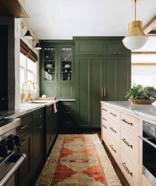 Зеленый цвет в интерьере. 08