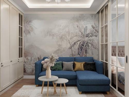 Гостиная совмещенная со спальней. 02