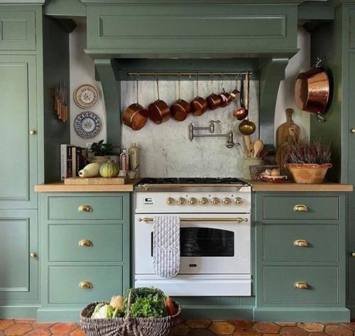 Зеленый цвет в интерьере. 07