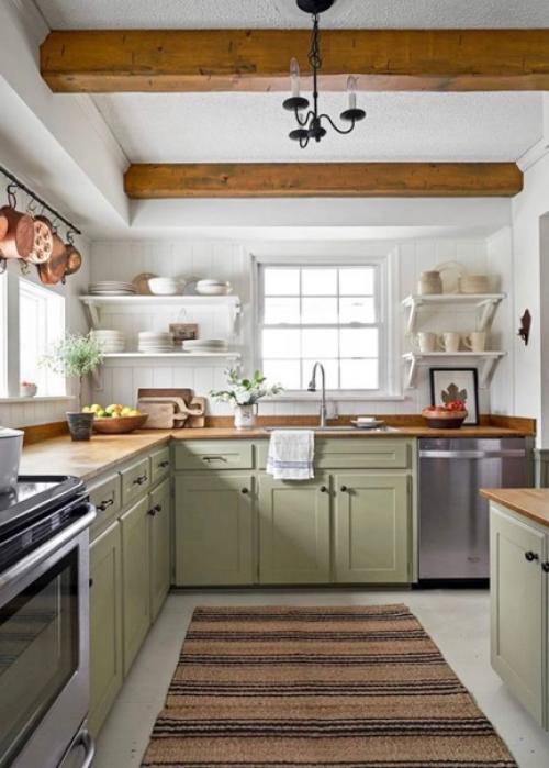 Зеленый цвет в интерьере. 02