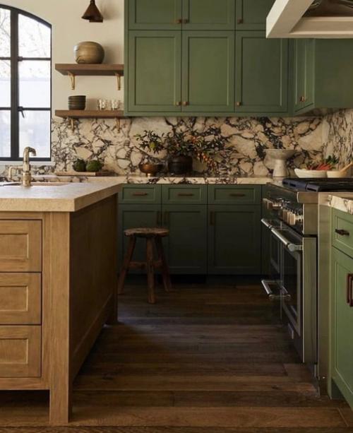 Зеленый цвет в интерьере. 03