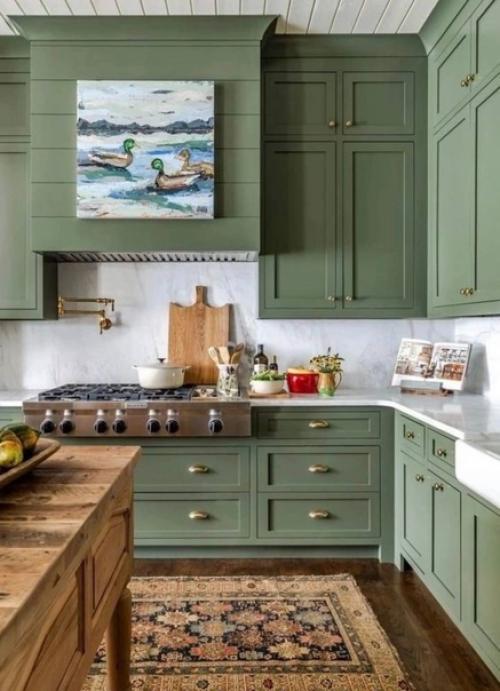 Зеленый цвет в интерьере. 05