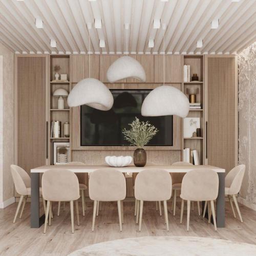 Потрясающая гостиная в загородном доме. 06