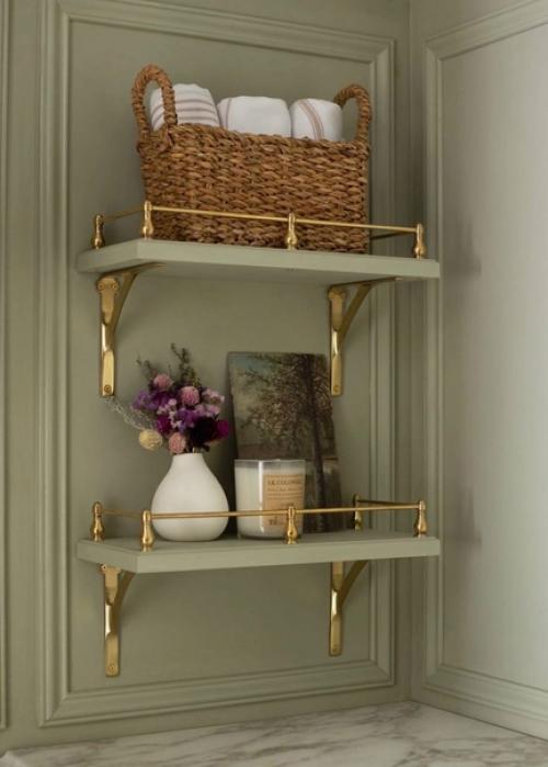 Зеленый цвет в интерьере. 01