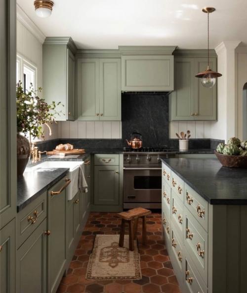 Зеленый цвет в интерьере. 06