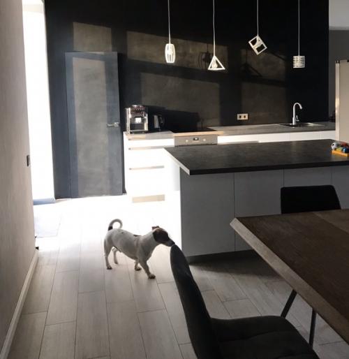 Наша кухня.  Как и хотели без верхних шкафов. 02