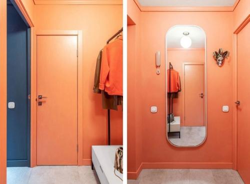 Квартира в синем цвете с яркими акцентами. 07