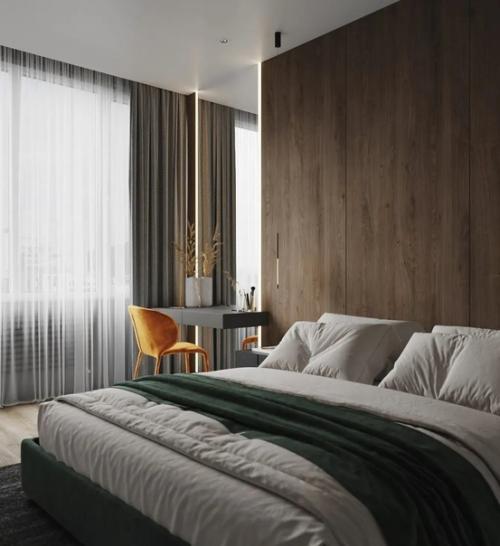 Проект кухни - гостиной и спальни, площадью - 31 кв. 07