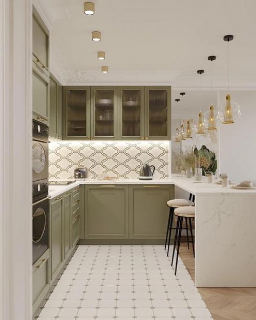 Несколько ракурсов кухни - гостиной. 01