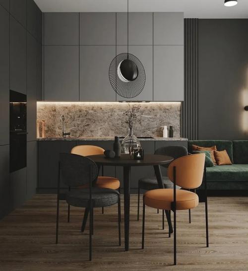 Проект кухни - гостиной и спальни, площадью - 31 кв. 09