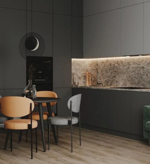 Проект кухни - гостиной и спальни, площадью - 31 кв. 05