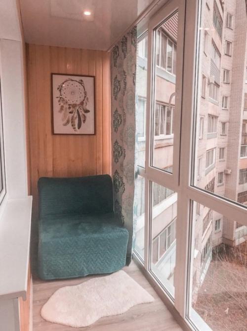 Завершенный ремонт на лоджии.