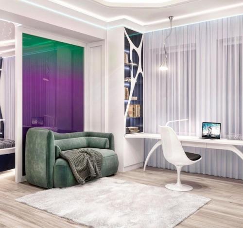 Футуристическая детская!  Дизайн - проект, который точно не оставит вас равнодушными! 03