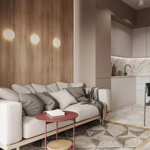 Компактная кухня - гостиная. 03