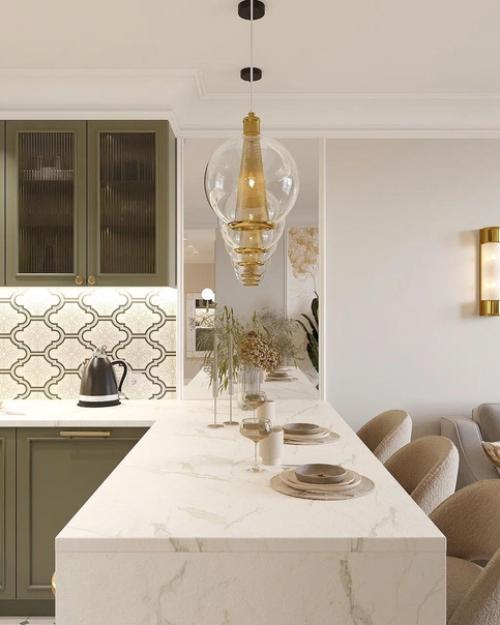 Несколько ракурсов кухни - гостиной. 02