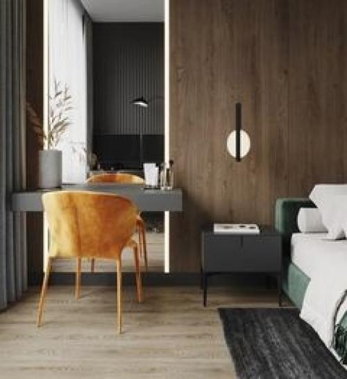 Проект кухни - гостиной и спальни, площадью - 31 кв. 03