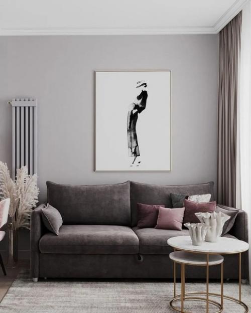 Красивая и уютная кухня - гостиная, площадью - 16, 5 кв. 03