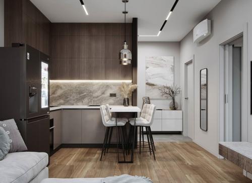 Квартира в современном стиле, площадью - 39 кв.