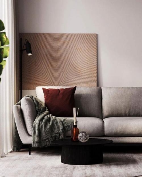 Интерьер с элементами стиля джапанди.