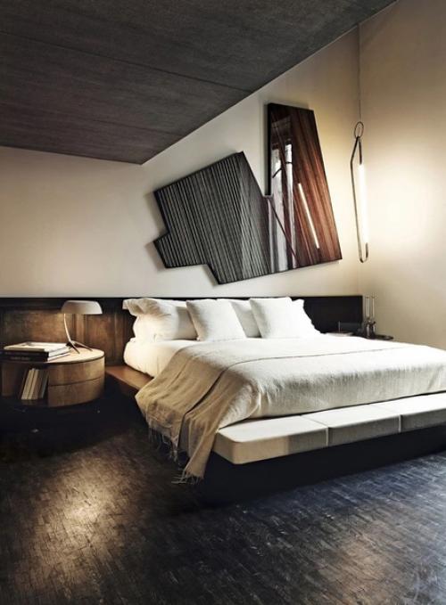 Низкая кровать - очень красиво. 01