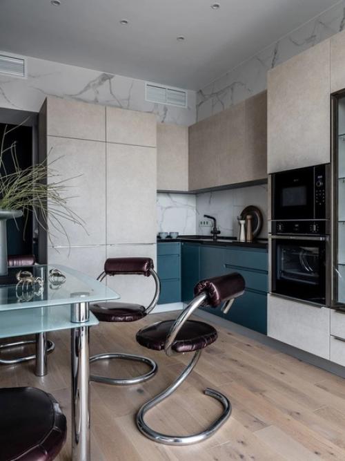 Оазис тишины: все оттенки балтийского побережья в квартире, площадью - 66 м. 02