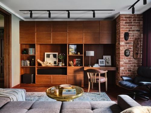 Красивые обои и глубокие оттенки: интерьер, который хочется рассматривать. 04