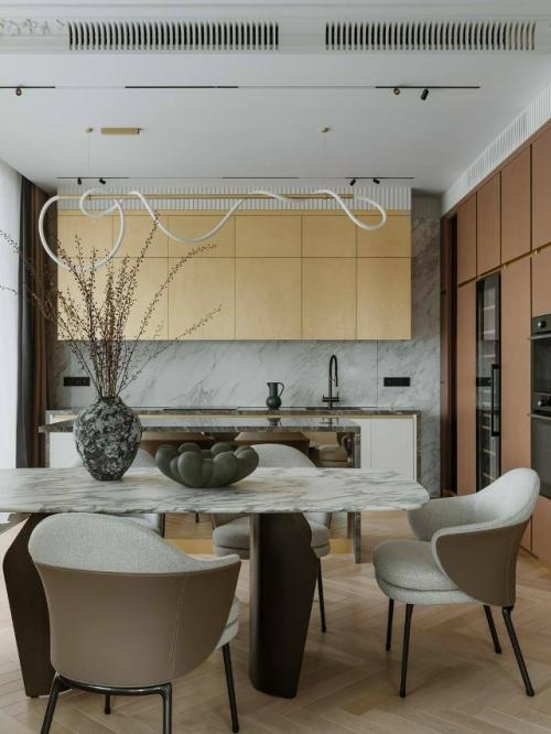 Современный и изысканный интерьер московской квартиры площадью 140 кв. 02