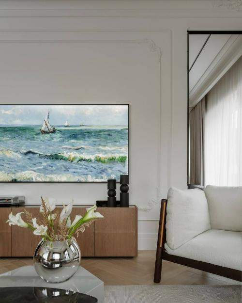 Современный и изысканный интерьер московской квартиры площадью 140 кв. 06