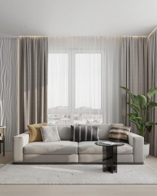 Натуральные оттенки, интересные формы и интерьер складывается в гармонию. 04